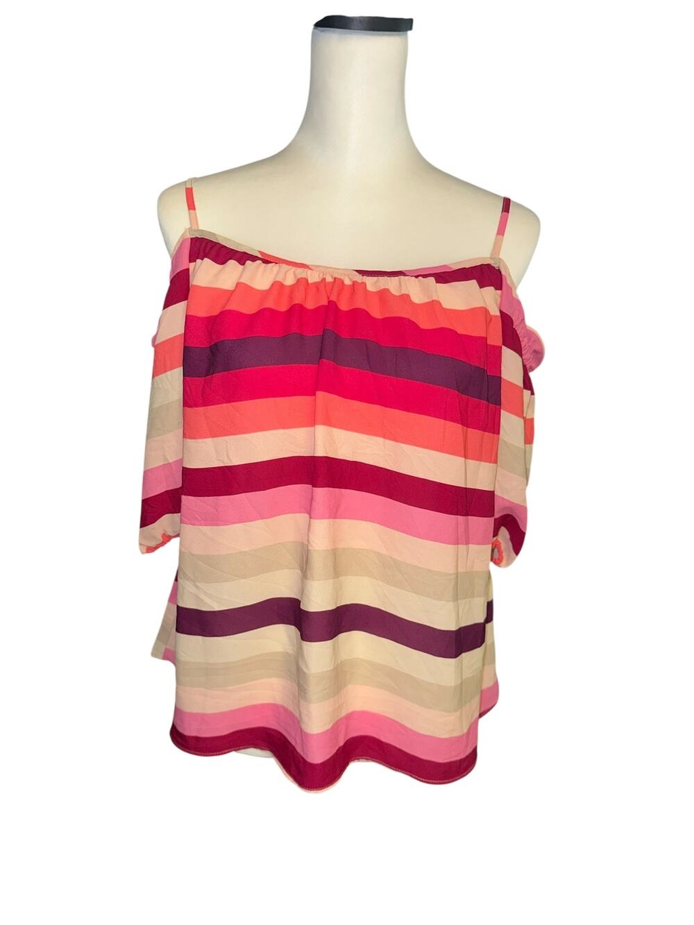 New York and Company Pink Purple Tan XS
